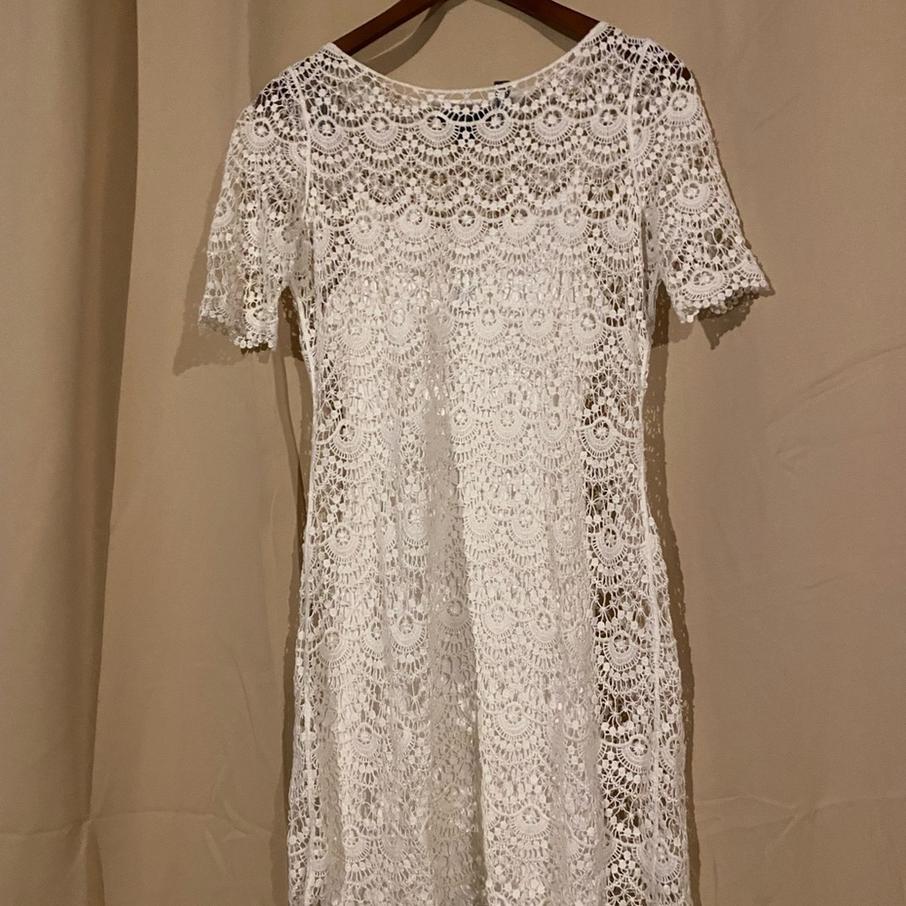 Ralph Lauren medium white lace dress